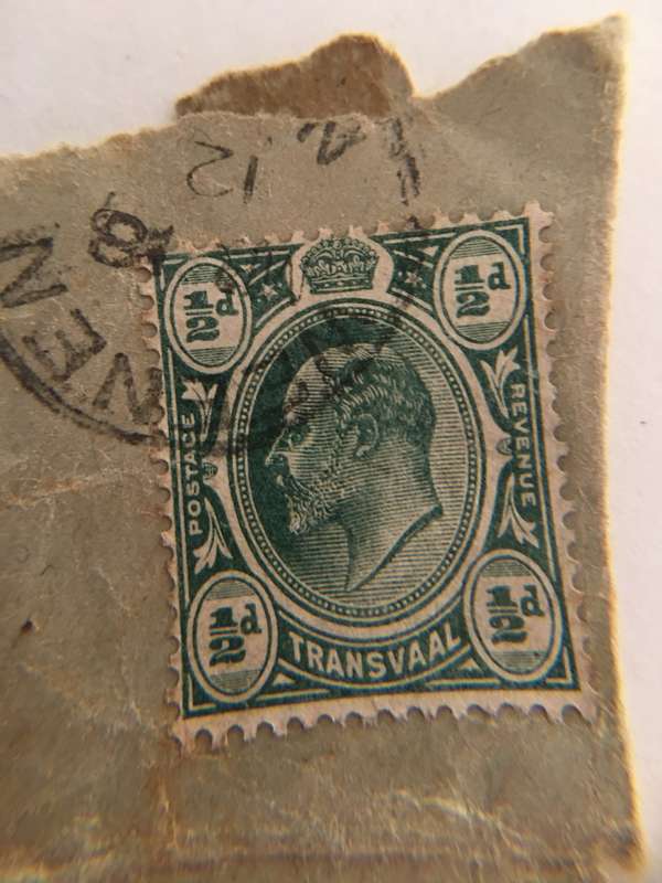 SOUTH AFRICA  TRANSVAAL USED STAMP 1/2 D