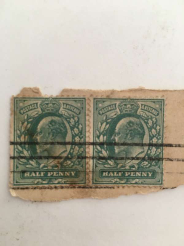 SOUTH AFRICA / CAPE OF GOOD HOPE KING EDWARD PAIR OF USED