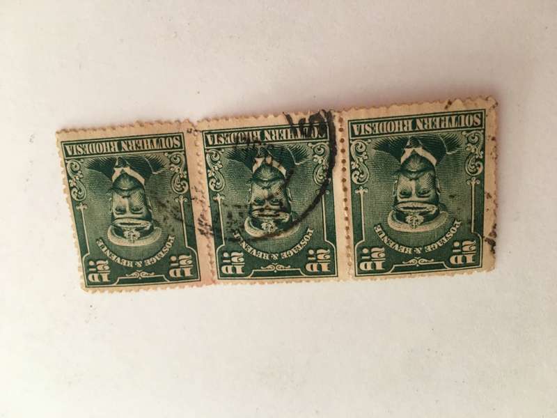 SOUTHERN RHODESIA - TRIPLE USED STAMPS