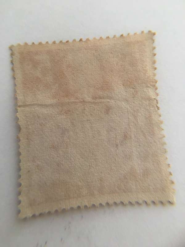 GREAT BRITAIN RED 5 shillings   USED STAMO KING GEORGE VI