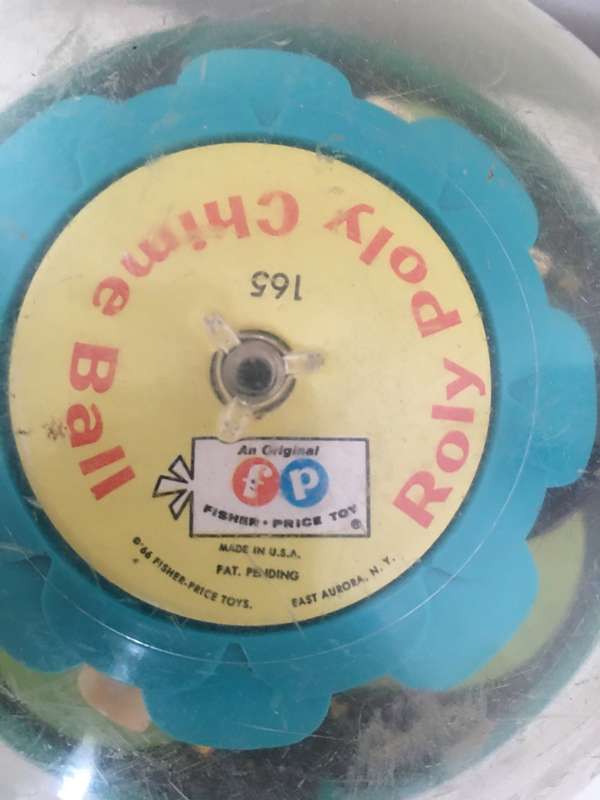 VINTAGE ROLY POLY FISHER PRICE CHIME BALL - 1966