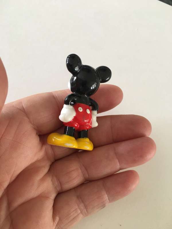 VINTAGE BONE CHINA MICKEY AND MINNIE MINNY FIGURINES X 2 ITEMS