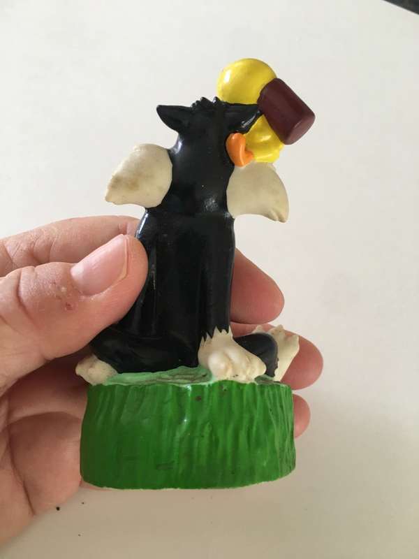 VINTAGE  PVC LOONEY TUNES SYLVESTOR AND TWEETY - WARNER BROTHERS - 1998