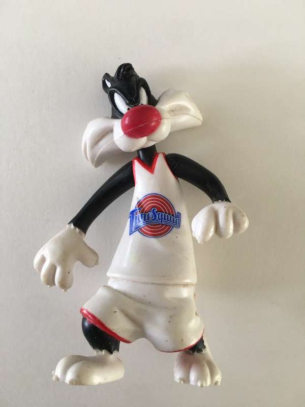 VINTAGE PVC LOONEY TUNES FIGURE - SYLVESTOR - WARNER BROTHERS- 1996 TAIL MISSING REDUCED