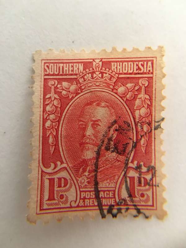 SOUTHERN RHODESIA 1D STAMP USED