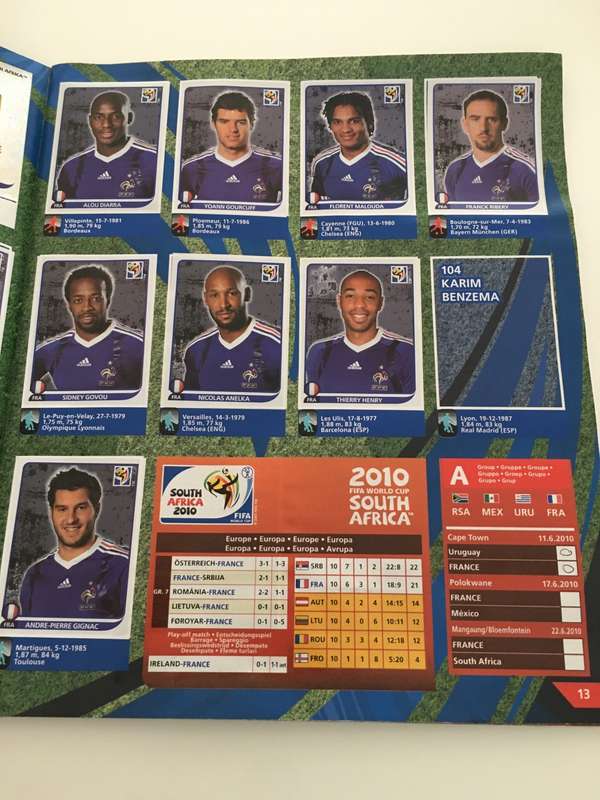FIFA SOCCER  SOUTH AFRICA 2010 ALBUM SEMI FILLED