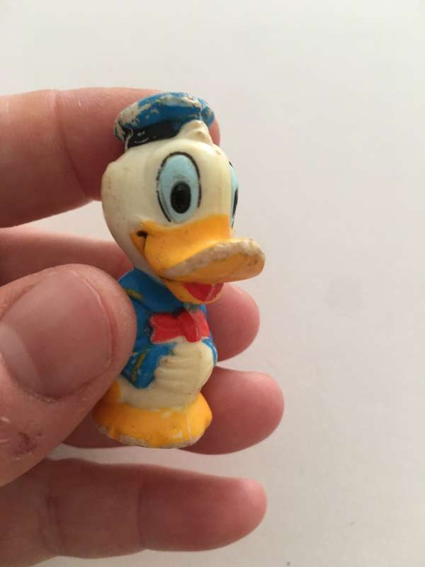 VINTAGE PVC DONALD DUCK ONE OF THE VERY FIRST DONALD DUCK FIGURES - WALT DISNEY PRODUCTIONS