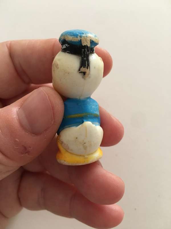 VINTAGE PVC DONALD DUCK ONE OF THE VERY FIRST DONALD DUCK FIGURES - WALT DISNEY PRODUCTIONS