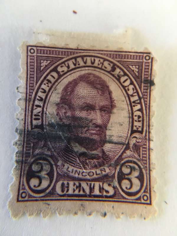 AMERICA USED ABRAHAM LINCOLN 3c STAMP