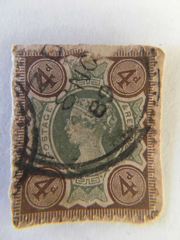 GREAT BRITAIN 1887 USED QUEEN VICTORIA STAMP