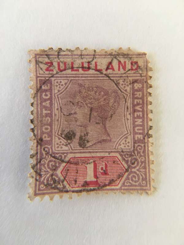 NATAL ZULULAND QUEEN VICTORIA USED STAMP