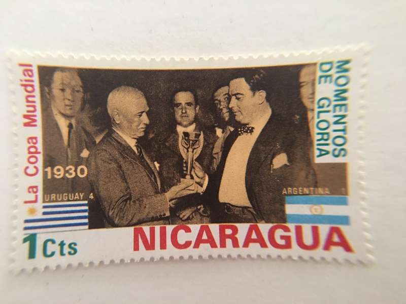 NICARAGUA UNUSED RARE SOCCER STAMP 1950