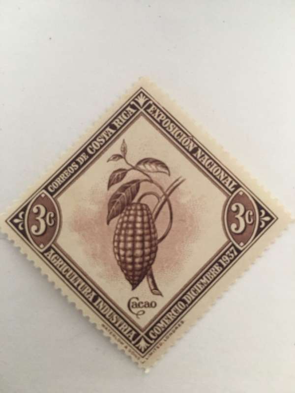 COSTA RICA UNUSED 1937 STAMP