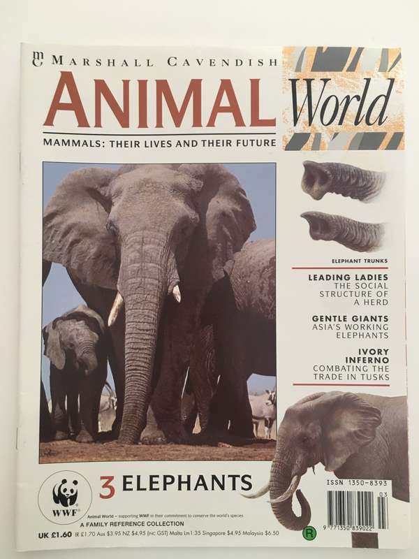 LOVELY MAGAZINE - ANIMAL W0RLD - NO. 3 - ELEPHANTS - 1993