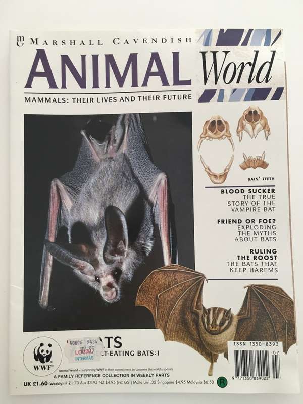 LOVELY MAGAZINE - ANIMAL W0RLD - NO. 7 - BATS - 1993