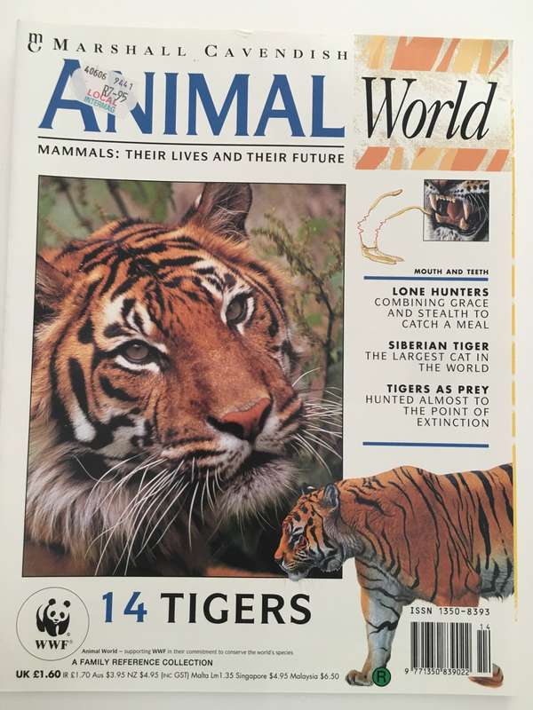 LOVELY MAGAZINE - ANIMAL W0RLD - NO. 14 - TIGERS - 1993