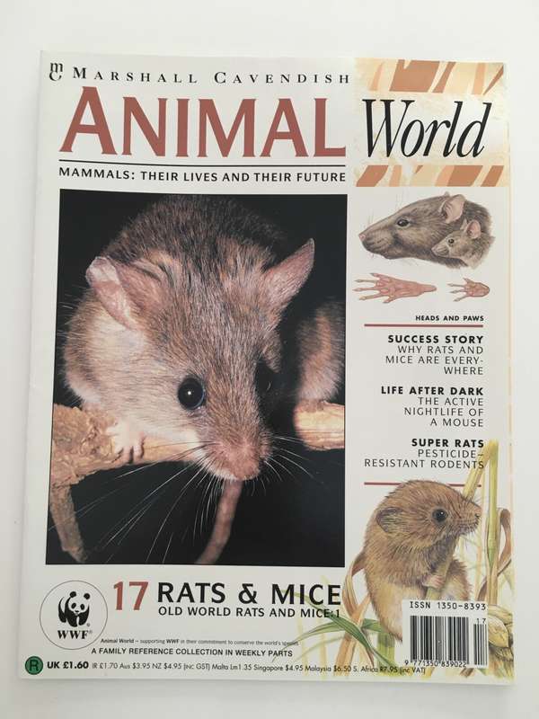 LOVELY MAGAZINE - ANIMAL W0RLD - NO.  17 - RATS AND MICE - 1993