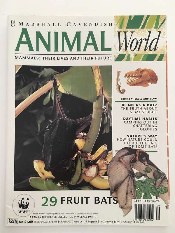 LOVELY MAGAZINE - ANIMAL W0RLD - NO.  29 - FRUIT BATS - 1993