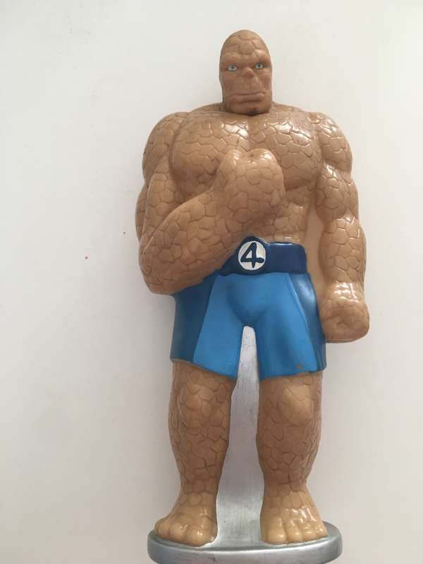 LOVELY VINTAGE FIGURE OLD BUBBLE BATH BOTTLE - THE THING -  FROM THE FANTASTIC 4  - 2007