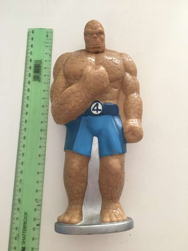 LOVELY VINTAGE FIGURE OLD BUBBLE BATH BOTTLE - THE THING -  FROM THE FANTASTIC 4  - 2007