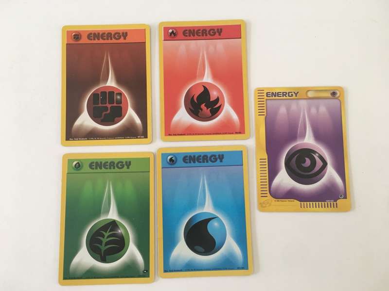 POKEMON ENERGY CARDS -  5 CARDS