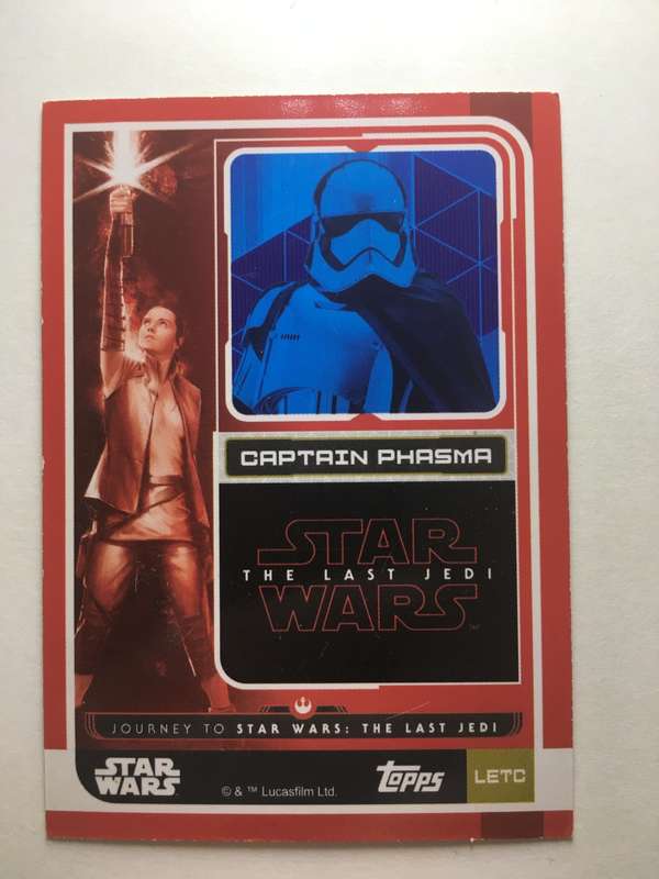 TOPPS STAR WARS / THE LAST JEDI / TRADING CARD - CAPTAIN PHASMA - FOIL CARD