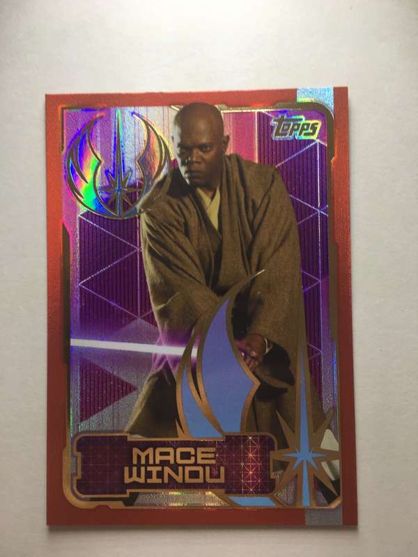 TOPPS  STAR WARS TRADING CARD THE LAST JEDI - MACE WINDU / FOIL CARD