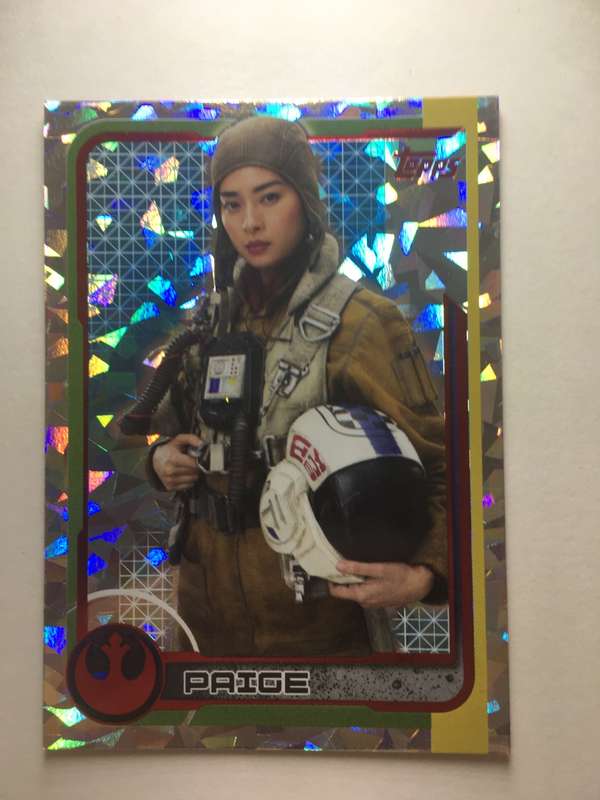 TOPPS -  STAR WARS CARD - THE LAST JEDI  - HOLOGRAPHIC CARD - PAIGE