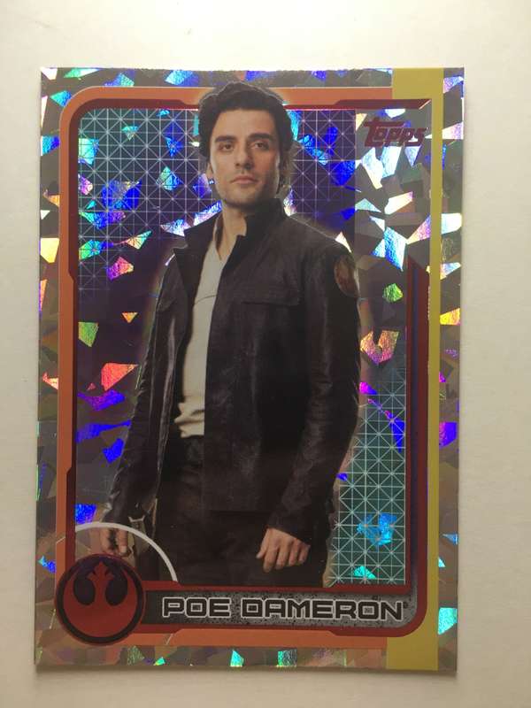 TOPPS -  STAR WARS CARD - THE LAST JEDI  - HOLOGRAPHIC CARD / POE GAMERON