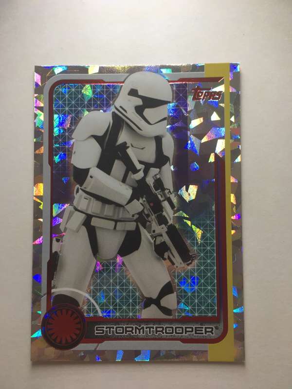 TOPPS -  STAR WARS CARD - THE LAST JEDI  - HOLOGRAPHIC CARD  / STORMTROOPER