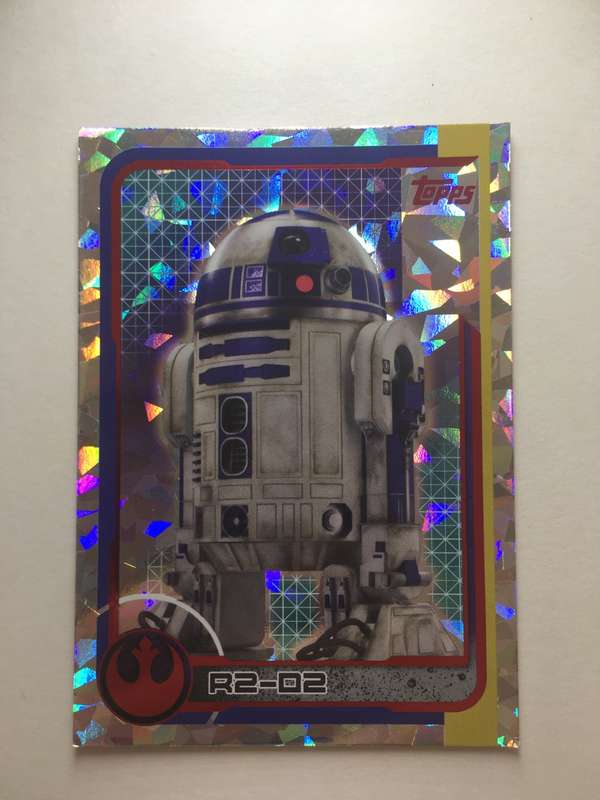 TOPPS -  STAR WARS CARD - THE LAST JEDI - HOLOGRAPHIC CARD - R2-D2