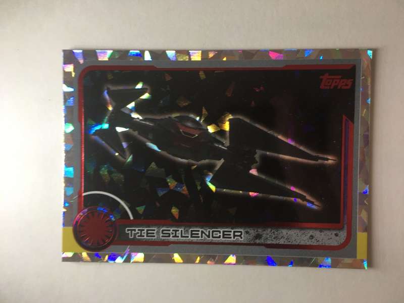 TOPPS -  STAR WARS CARD - THE LAST JEDI  - HOLOGRAPHIC CARD -  TIE SILENCER