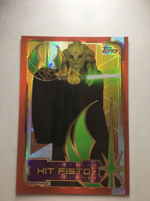 TOPPS -  STAR WARS CARD - THE LAST JEDI  - HOLOGRAPHIC CARD / KIT FISTO