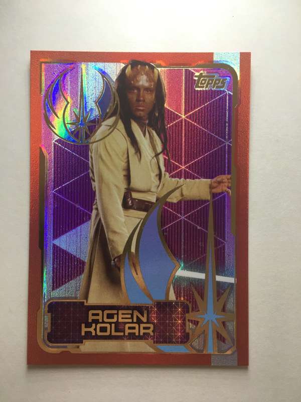 TOPPS -  STAR WARS CARD - THE LAST JEDI  - HOLOGRAPHIC CARD / AGEN KOLAR