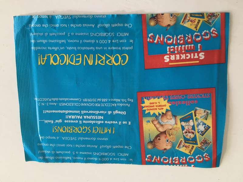 VINTAGE ITALIAN MINT SET OF 2 GARBAGE PAIL KIDS - 1989
