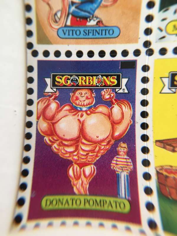 VINTAGE ITALIAN MINT SET OF 4 GARBAGE PAIL KIDS - 1989