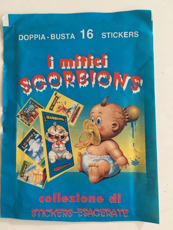 VINTAGE ITALIAN MINT SET OF 4 GARBAGE PAIL KIDS - 1989