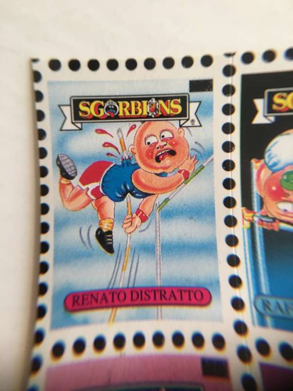 VINTAGE ITALIAN MINT SET OF 4 GARBAGE PAIL KIDS - 1989