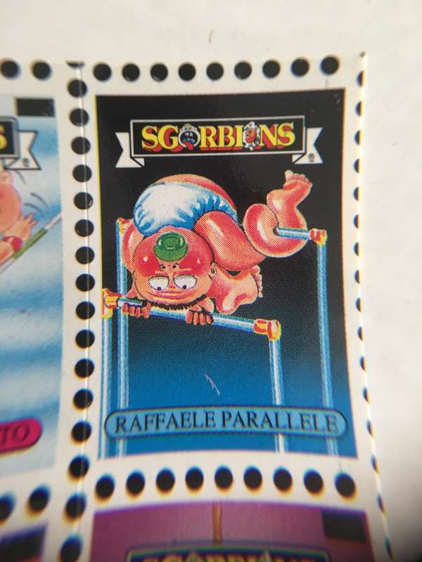 VINTAGE ITALIAN MINT SET OF 4 GARBAGE PAIL KIDS - 1989