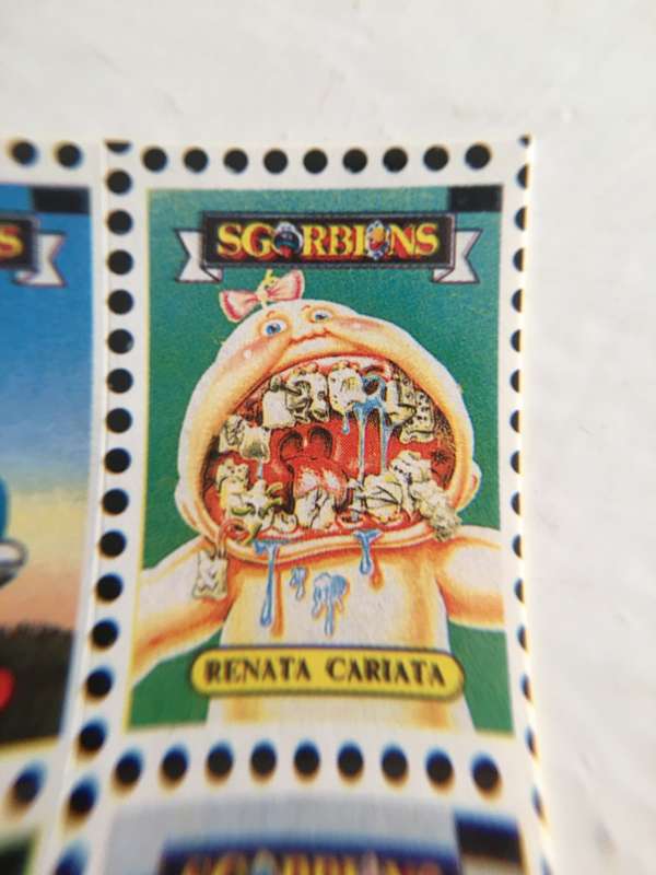VINTAGE ITALIAN MINT SET OF 4 GARBAGE PAIL KIDS - 1989