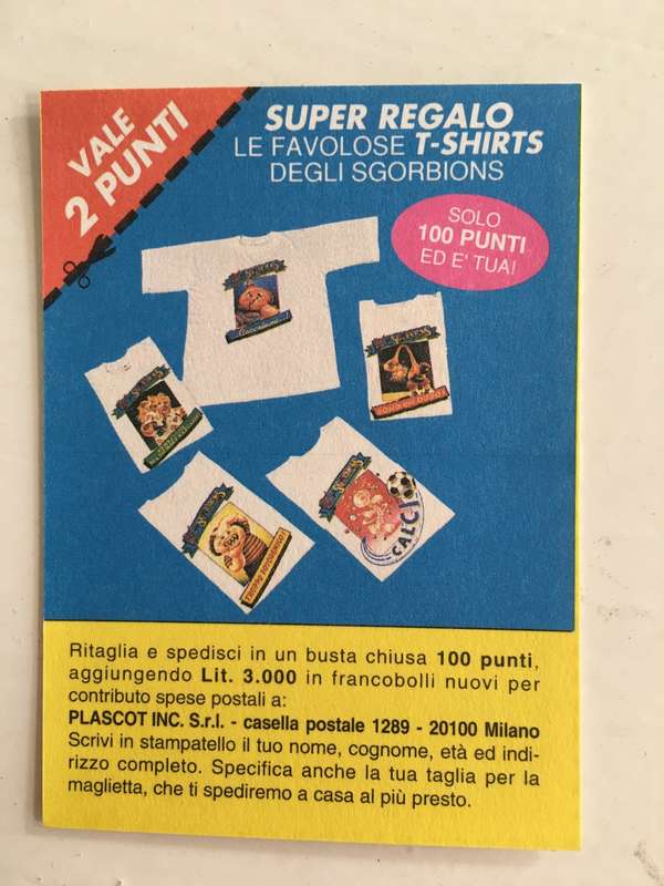 VINTAGE ITALIAN MINT SET OF 2 GARBAGE PAIL KIDS - 1989