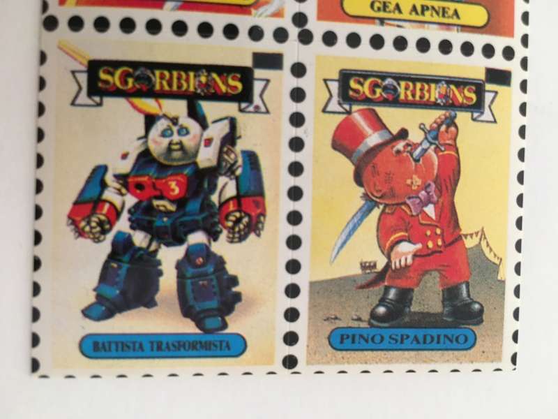 VINTAGE ITALIAN MINT SET OF 4 GARBAGE PAIL KIDS - 1989