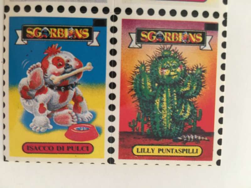 VINTAGE ITALIAN MINT SET OF 4 GARBAGE PAIL KIDS - 1989