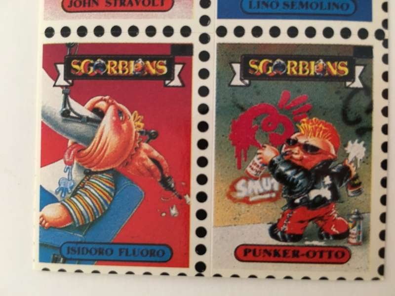 VINTAGE ITALIAN MINT SET OF 4 GARBAGE PAIL KIDS - 1989