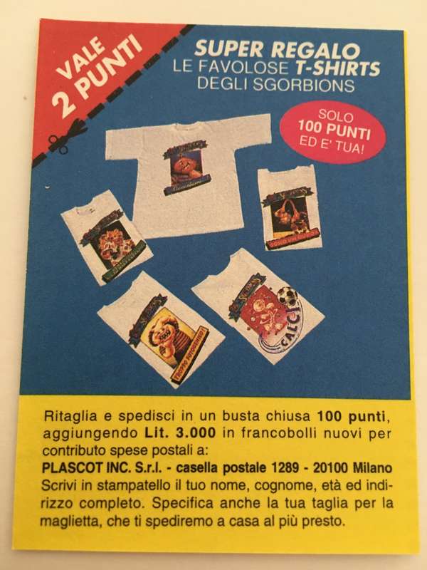 VINTAGE ITALIAN MINT SET OF 4 GARBAGE PAIL KIDS - 1989