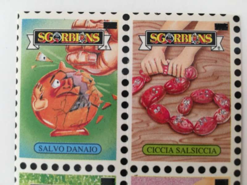 VINTAGE ITALIAN MINT SET OF 4 GARBAGE PAIL KIDS - 1989