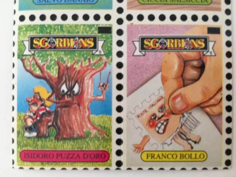 VINTAGE ITALIAN MINT SET OF 4 GARBAGE PAIL KIDS - 1989