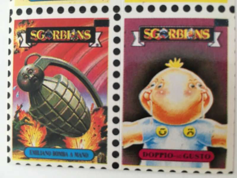 VINTAGE ITALIAN MINT SET OF 4 GARBAGE PAIL KIDS - 1989