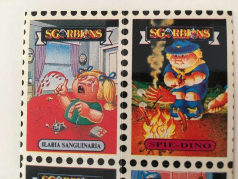VINTAGE ITALIAN MINT SET OF 4 GARBAGE PAIL KIDS - 1989
