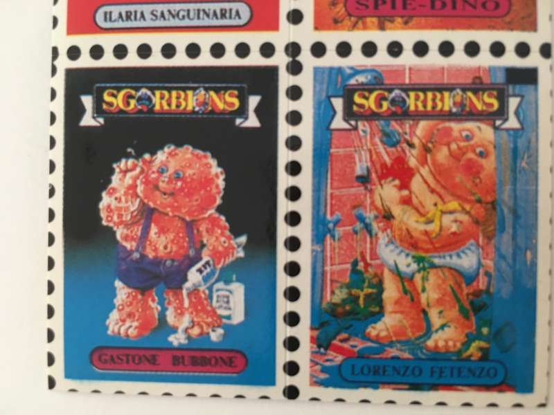 VINTAGE ITALIAN MINT SET OF 4 GARBAGE PAIL KIDS - 1989